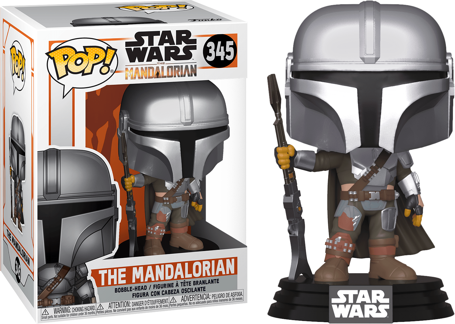 Funko Pop! Star Wars: The Mandalorian - The Mandalorian New Pose #345