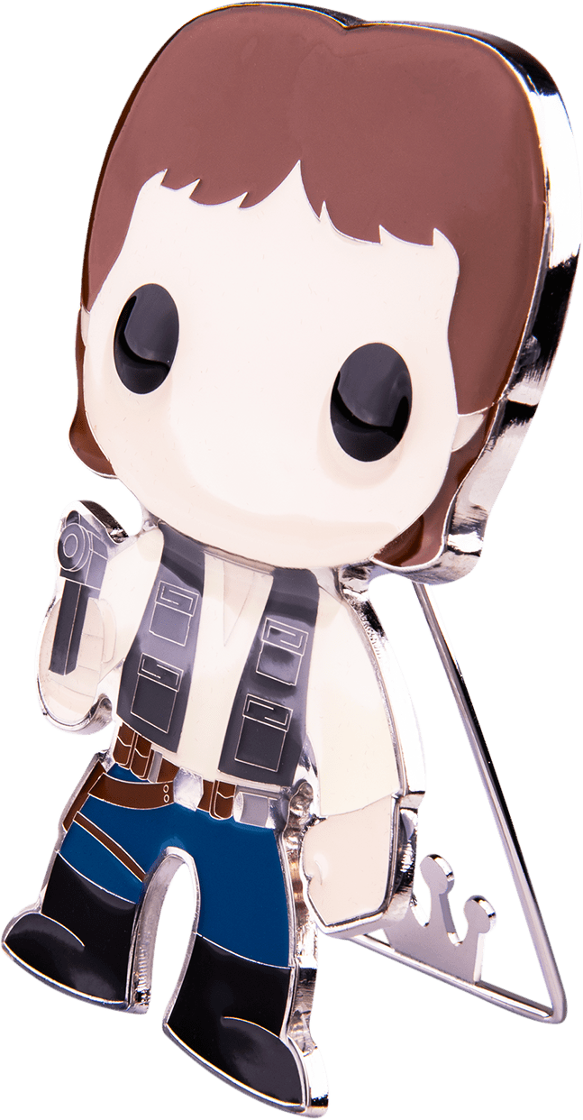 Funko Pop! Star Wars - Han Solo 4” Enamel Pin - The Amazing Collectables