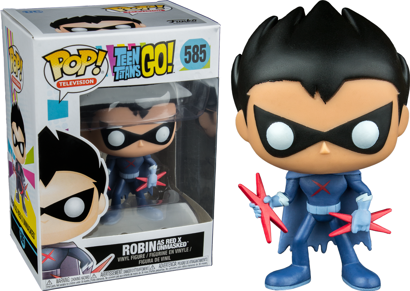 Funko Pop! Teen Titans Go! - Robin as Red X Unmasked #585