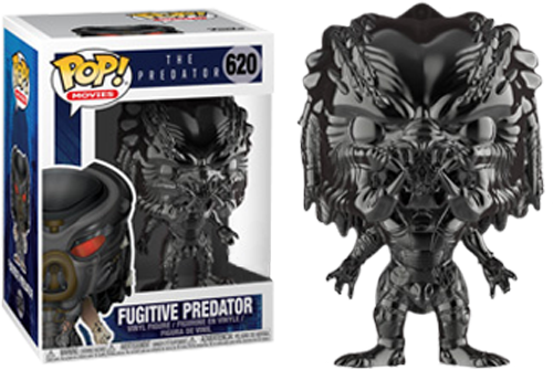 Funko Pop! The Predator (2018) - Fugitive Predator Gun Metal Metallic #620 - The Amazing Collectables