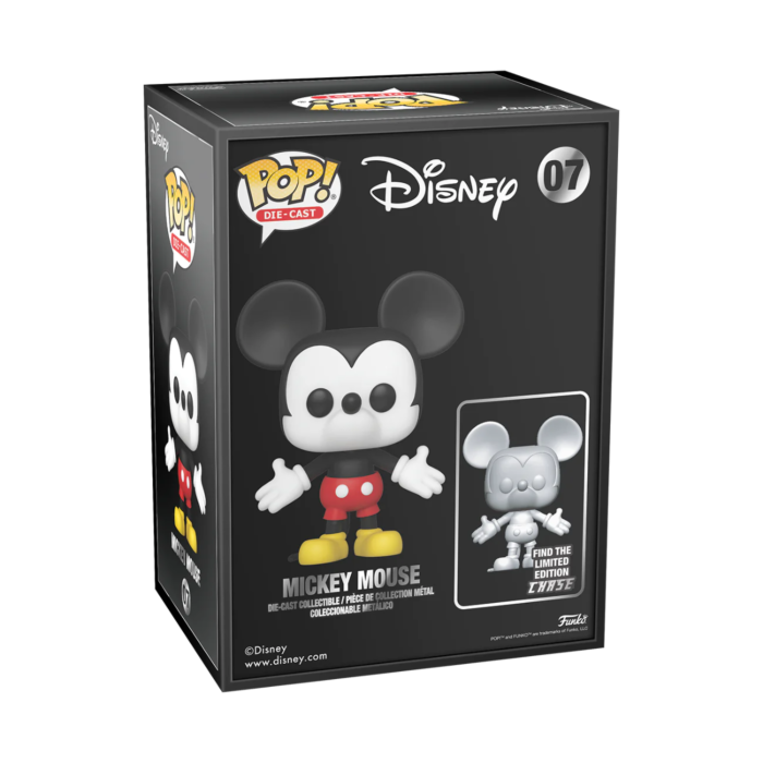 Funko Pop! Disney - Mickey Mouse Diecast Metal #07 - Chase Chance