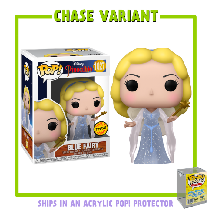 Funko Pop! Pinocchio - Blue Fairy 80th Anniversary in Acrylic with Pop! Protector #1027 (Chase Variant)