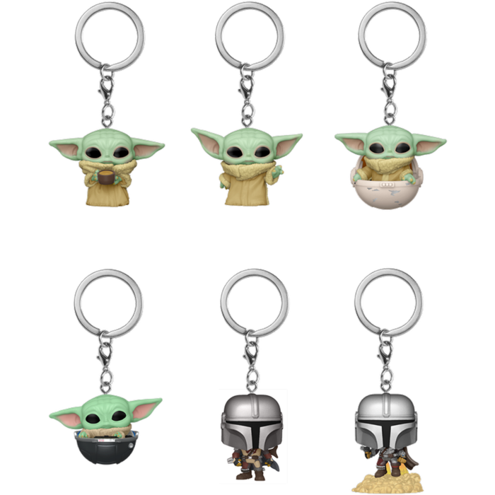 Funko Pocket Pop! Keychain - Star Wars: The Mandalorian - Mystery (Display of 12)
