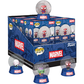Funko Mini Pop! Snow Globes- Marvel - Spider-Man - (Display of 12) - Real Pop Mania