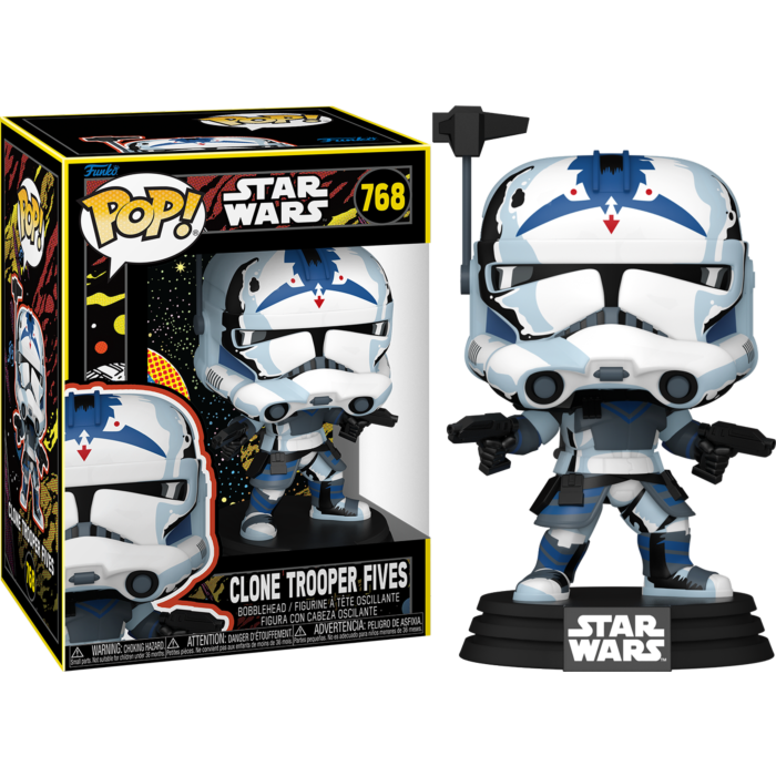 Funko Pop! Star Wars: The Clone Wars - Clone Trooper Fives (Retro) #768