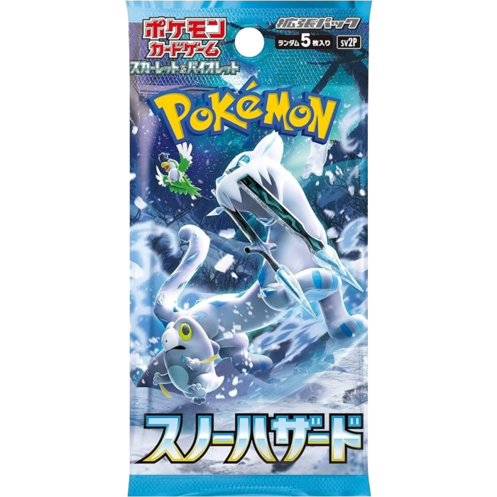 Pokemon - Scarlet & Violet SV2P Snow Hazard (Japanese Import) Booster Pack (5 Cards) - Real Pop Mania