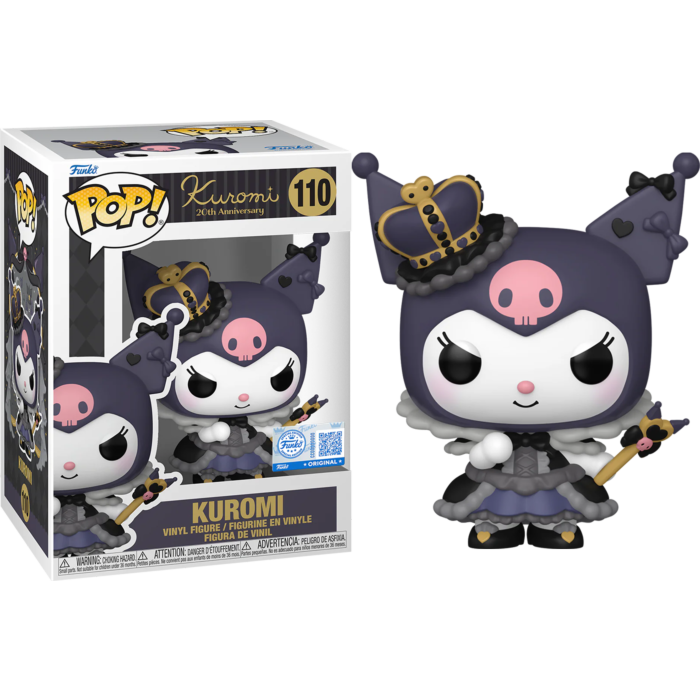 Funko Pop! Hello Kitty & Friends - Royal Kuromi #110 - Chase Chance (+ Box of 3 Mystery Exclusive)