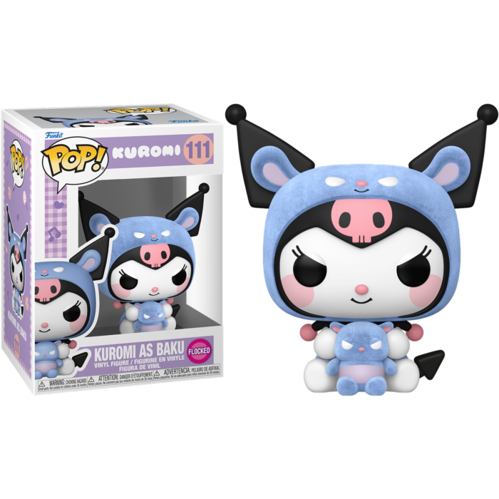 Funko Pop! Hello Kitty & Friends - Kuromi as Baku Flocked #111