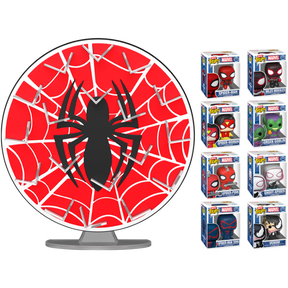 Funko Bitty Pop! Spider-Man - Spider-Man Web - Display Shelf Bundle