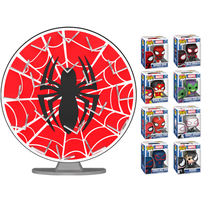 Funko Bitty Pop! Spider-Man - Spider-Man Web - Display Shelf Bundle