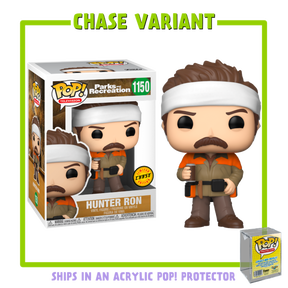 Funko Pop! Parks and Recreation - Hunter Ron with Acrylic Pop! Protector #1150 (Chase Variant)