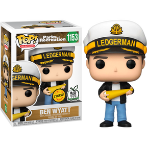 Funko Pop! Parks and Recreation - Ben Wyatt - in Acrylic with Pop! Protector #1153 - Chase Variant