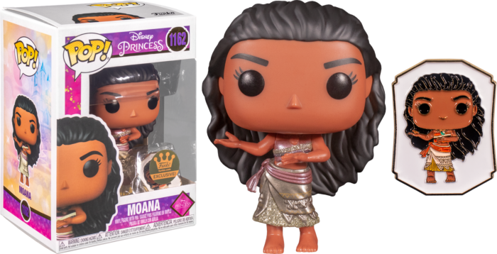 Funko Pop! Moana - Moana Gold Ultimate Disney Princess with Enamel Pin #1162