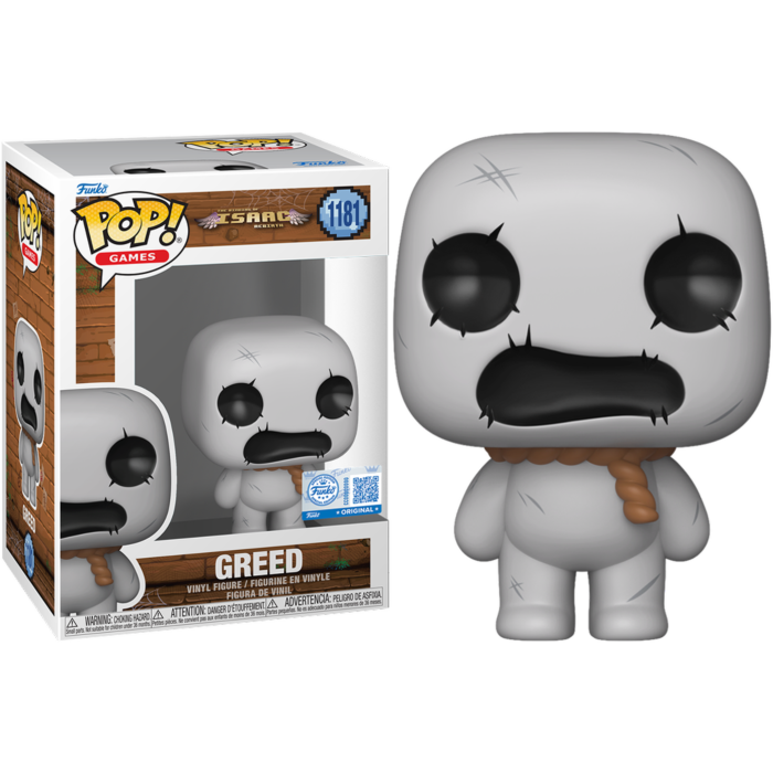 Funko Pop! The Binding of Isaac: Rebirth - Greed #1181 - chase chance (+ Box of 3 Mystery Exclusive) - Real Pop Mania