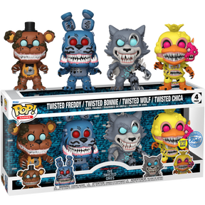 Funko Pop! Five Nights at Freddy's - The Twisted Ones Glow in the-Dark - 4-Pack &nbsp;[Restricted Shipping / Check Description]