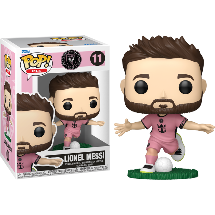 Funko Pop! MLS: Inter Miami (Soccer) - Lionel Messi (Pink Uniform) #11 - Real Pop Mania