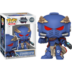 Funko Pop! Total War: Warhammer 40,000 - Ultramarines Captain, Astra Militarum Commisar, Ork Nob & Aeldari Ranger - Bundle (Set of 4)