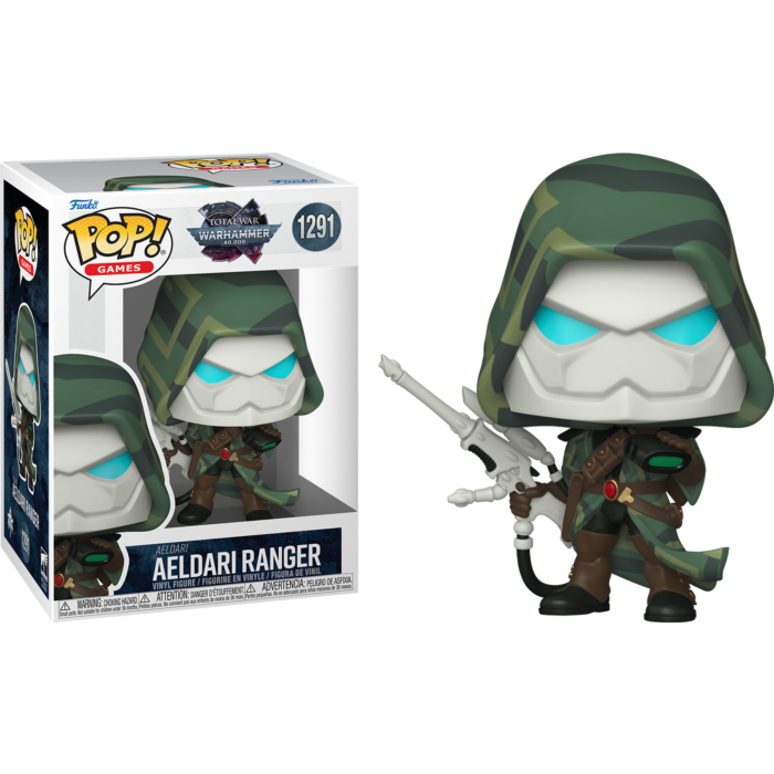 Funko Pop! Total War: Warhammer 40,000 - Ultramarines Captain, Astra Militarum Commisar, Ork Nob & Aeldari Ranger - Bundle (Set of 4)