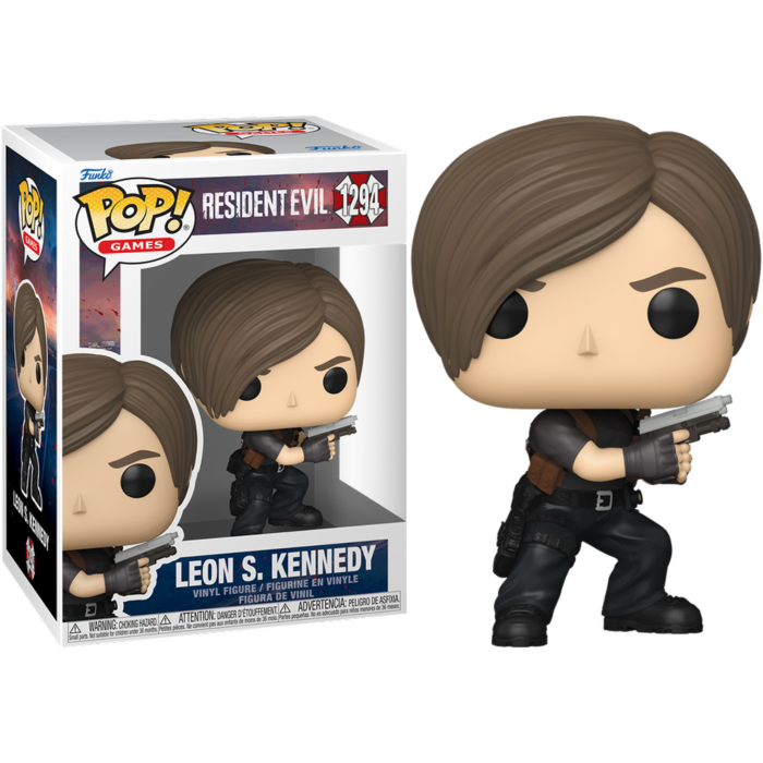 Funko Pop! Resident Evil - Chainsaw Villager, Jill Valentine, Leon S. Kennedy & Albert Wesker - Bundle (Set of 4)