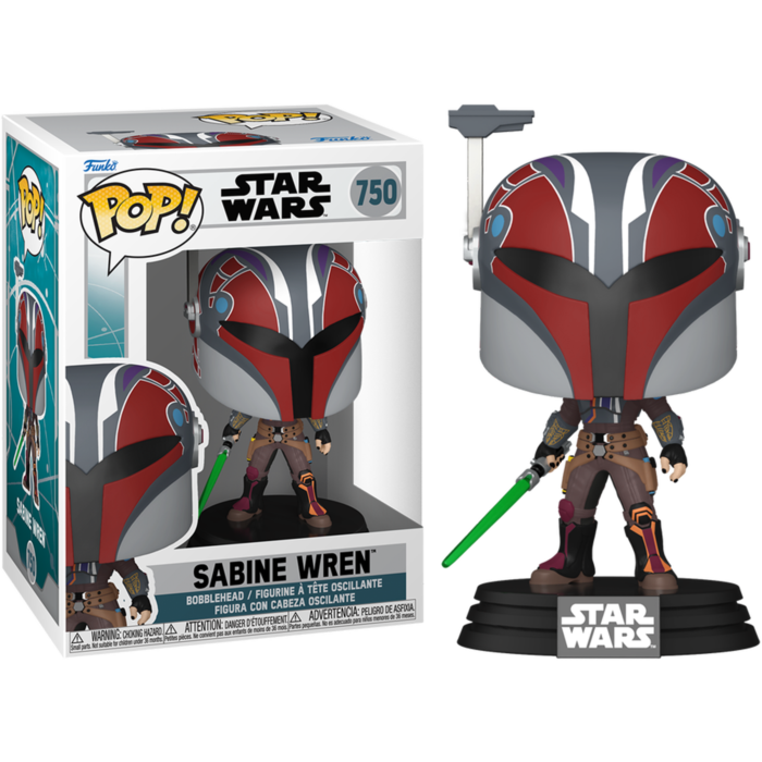 Funko Pop! Star Wars: Ahsoka - Sabine Wren with Mandalorian Helmet #750