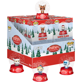Funko Mini Pop! Snow Globes - Rudolph the Red-Nosed Reindeer - Mini (Display of 12)