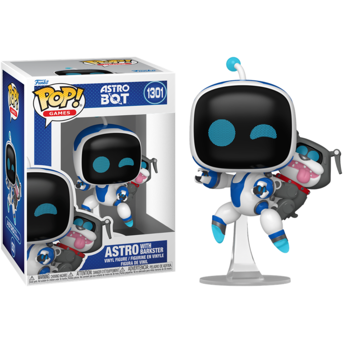 Funko Pop! Astro Bot - Astro, Dad of Boy, Machine Hunter & Tooled-Up Mechanic - Bundle (Set of 4)
