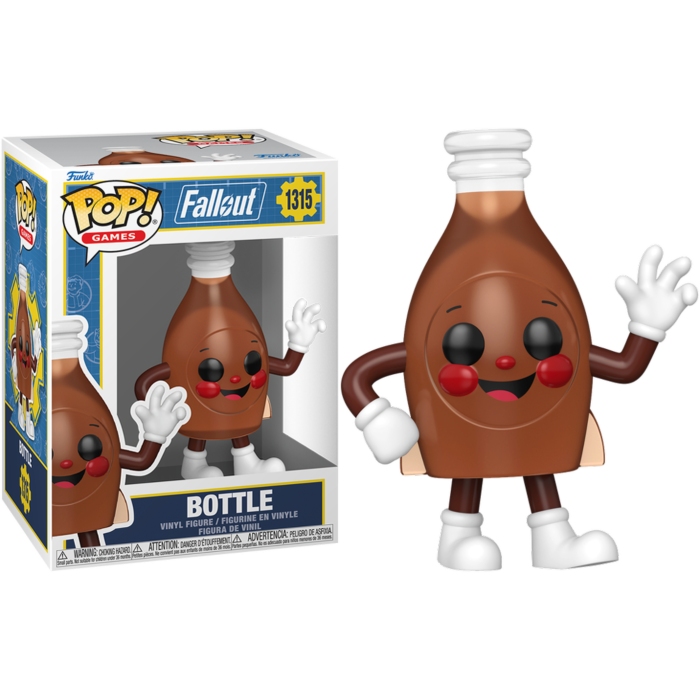 Funko Pop! Fallout - Cappy, Bottle, Vault Boy & Nuka Girl - Bundle (Set of 4)