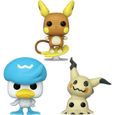 Funko Pop! Pokemon - Alolan Raichu, Mimikyu & Quaxly - Bundle (Set of 3)