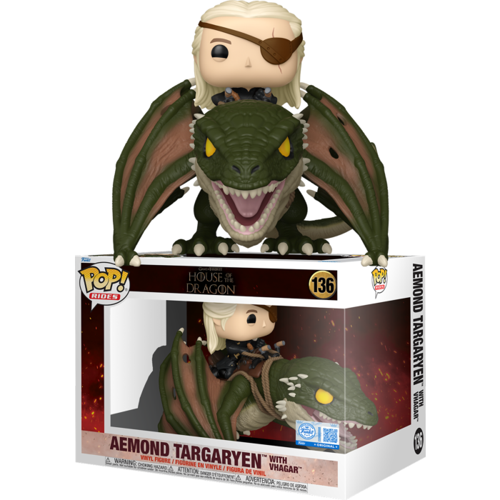 Funko Pop! Rides - Game of Thrones: House of the Dragon - Aemond Targaryen with Vhagar #136