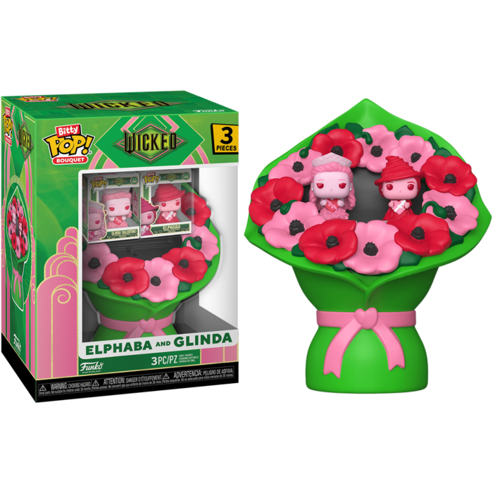 Funko Pop! Elphaba & Glinda Valentines Bouquet Bitty Pop! Vinyl 2-Pack