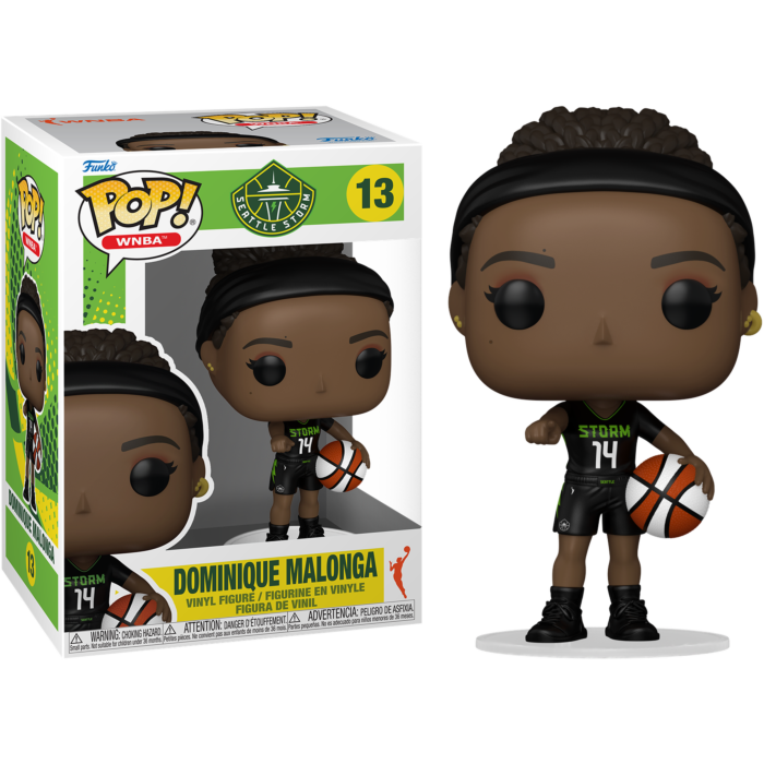 Funko Pop! WNBA Basketball - Dominique Malonga (Seattle Storm) #13 - Real Pop Mania