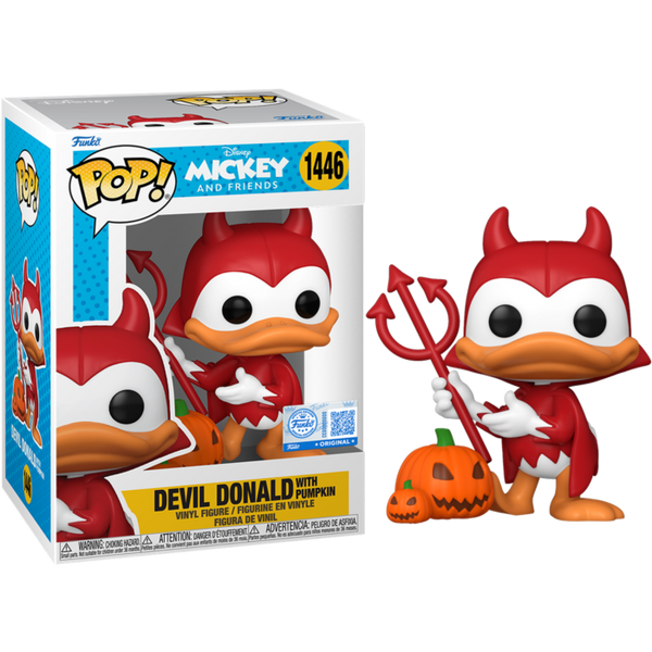 Funko Pop! Mickey & Friends - Devil Donald with Pumpkin #1446 - Chase