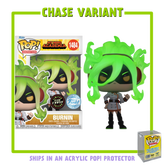 Funko Pop! My Hero Academia - Burnin (Moe Kamiji) Glow in the Dark with Acrylic Pop! Protector #1484 (Chase Variant)