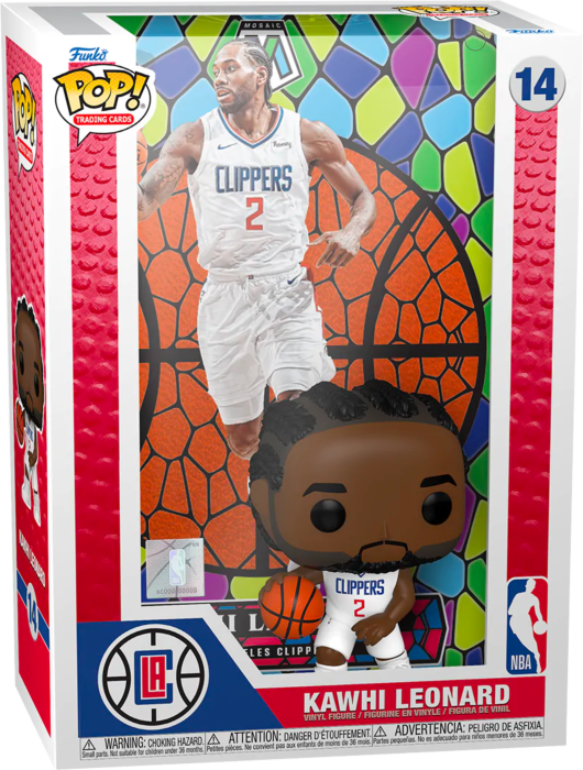 Funko Pop! Trading Cards - NBA Basketball - Kawhi Leonard Los Angeles Clippers Panini Mosaic #14