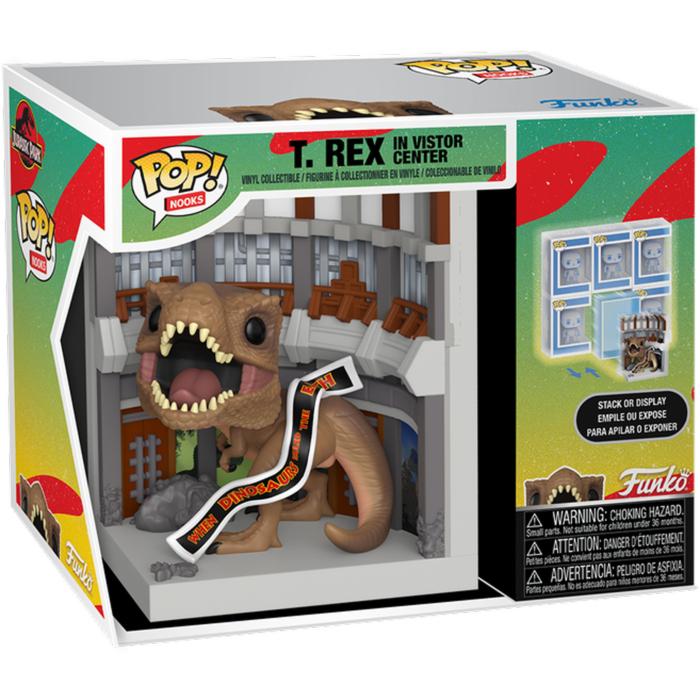 Funko Pop! Nook - Jurassic Park - T-Rex in Visitor's Center