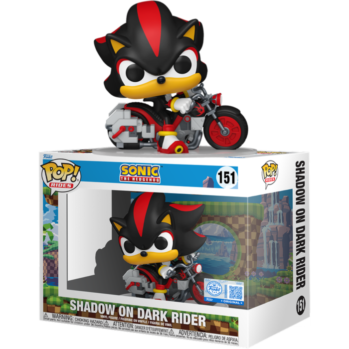 Funko Pop! Rides - Sonic the Hedgehog - Shadow on Dark Rider #151 - Real Pop Mania
