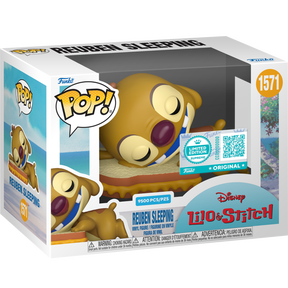 Funko Pop! Lilo & Stitch - Reuben Sleeping in Acrylic Pop! Protector #1571 (Supreme Limited Edition)