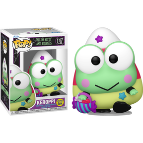 Funko Pop! Hello Kitty & Friends - Cinnamoroll, Hello Kitty & Keroppi (Spooky) Glow in the Dark Bundle (Set of 3)