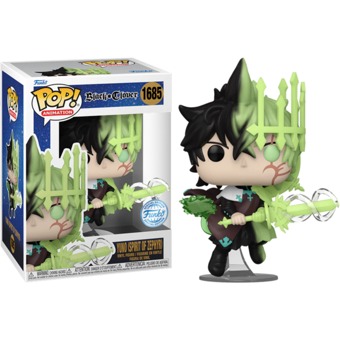 Funko Pop! Black Clover - Yuno (Spirit of Zephyr) with Wind Magic #1685