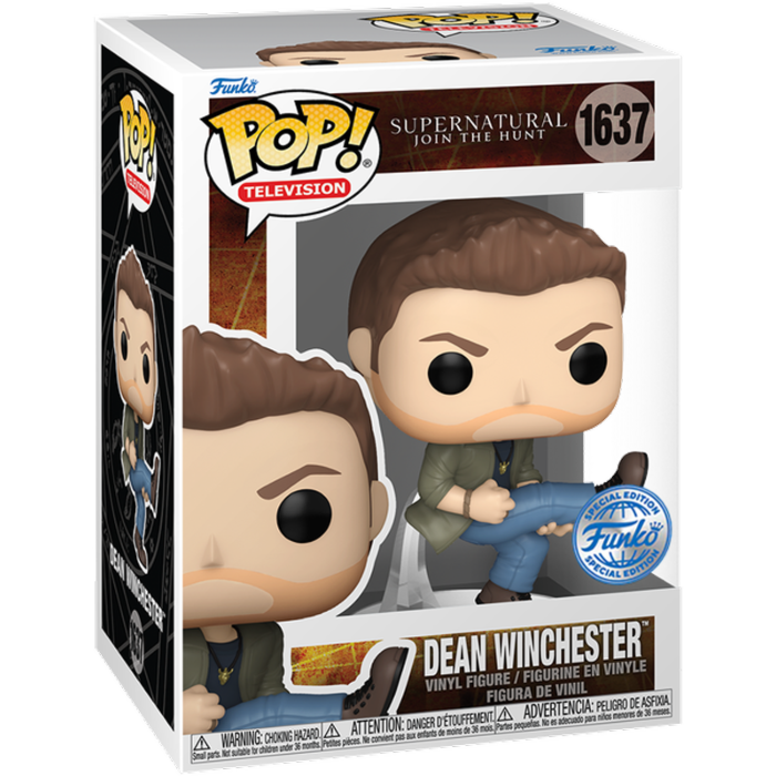 Funko Pop! Supernatural - Dean Winchester (Eye of the Tiger) in Acrylic Pop! Protector #1637 (Exclusive)