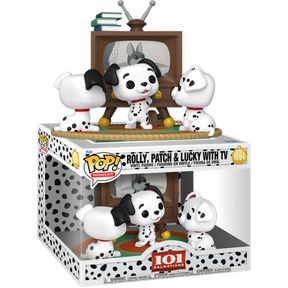 Funko Pop! Moment - 101 Dalmatians (1961) - Rolly, Patch & Lucky with TV #1664