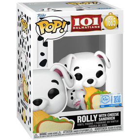 Funko Pop! 101 Dalmatians (1961) - Rolly with Cheese Sandwich in Acrylic Pop! Protector #1685 (Exclusive)