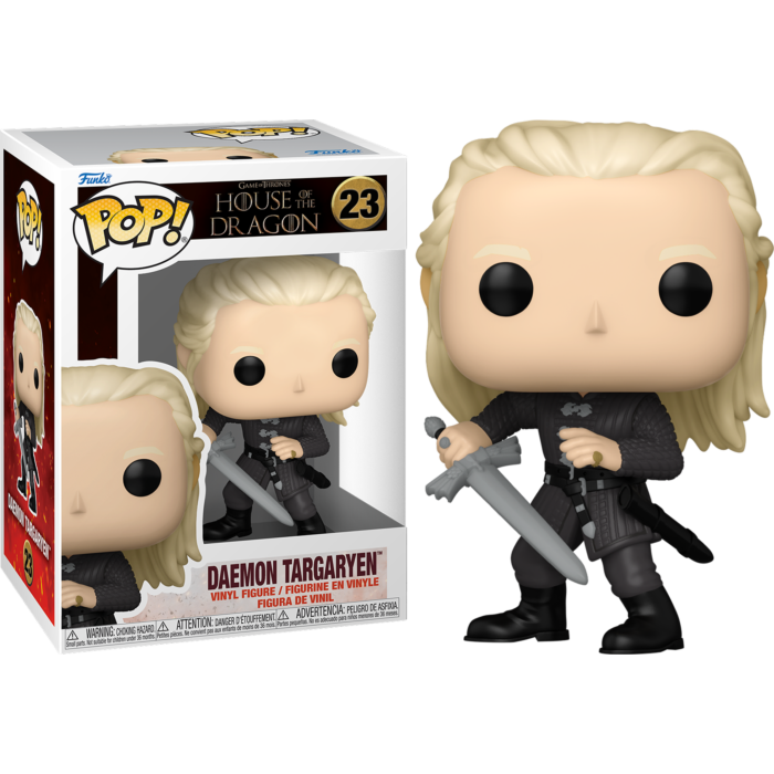 Funko Pop! Game of Thrones: House of the Dragon - Daemon Targaryen with Dark Sister (No Armor) #23