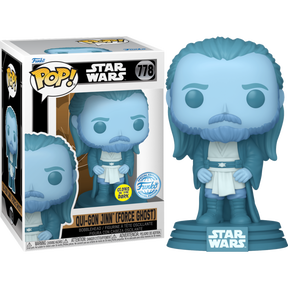 Funko Pop! Star Wars: Obi-Wan Kenobi (2022) - Qui-Gon Jinn (Force Ghost) Glow in the Dark #778