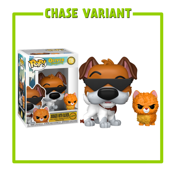 Funko Pop! Oliver & Company (1988) - Dodger with Oliver #1705 - Chase Chance - Real Pop Mania
