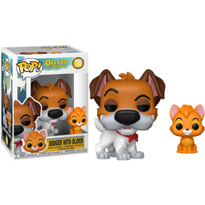 Funko Pop! Oliver & Company (1988) - Dodger with Oliver #1705 - Chase Chance