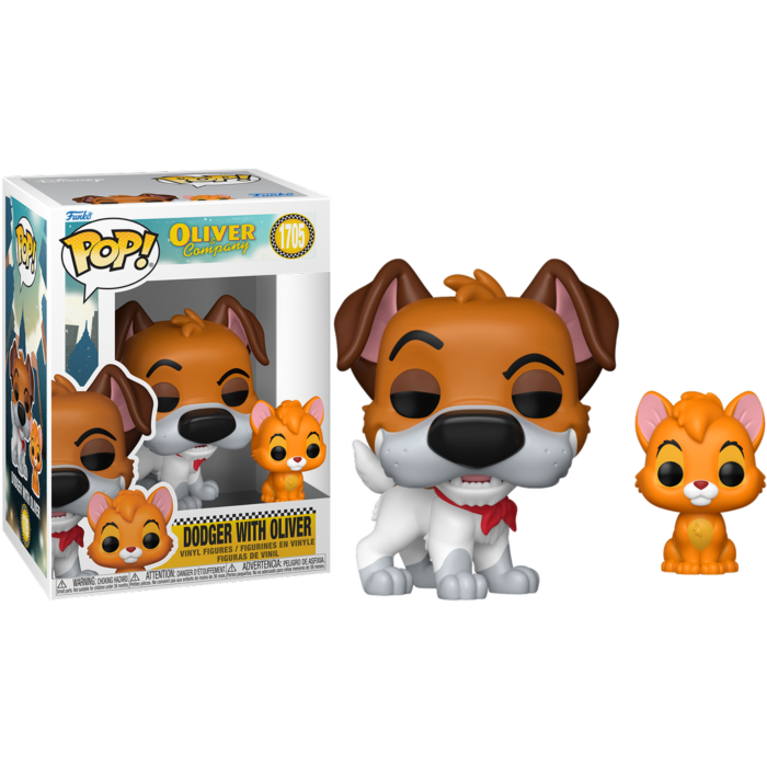 Funko Pop! Oliver & Company (1988) - Dodger with Oliver #1705 - Chase Chance - Real Pop Mania