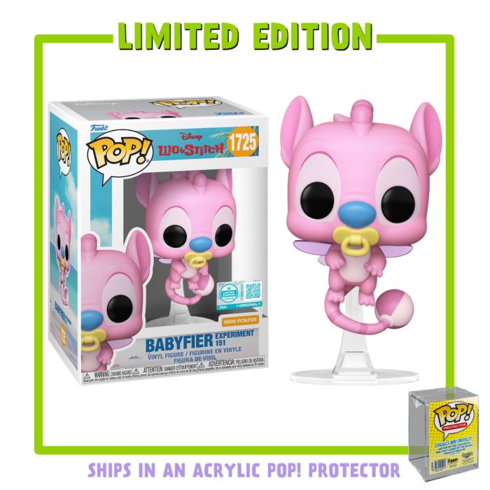 Funko Pop! Lilo & Stitch - Babyfier Experiment 151 with Acrylic Pop! Protector #1725 (Supreme Limited Edition)