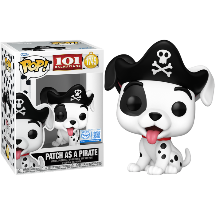 Funko Pop! 101 Dalmatians - Patch as a Pirate #1745 - Real Pop Mania