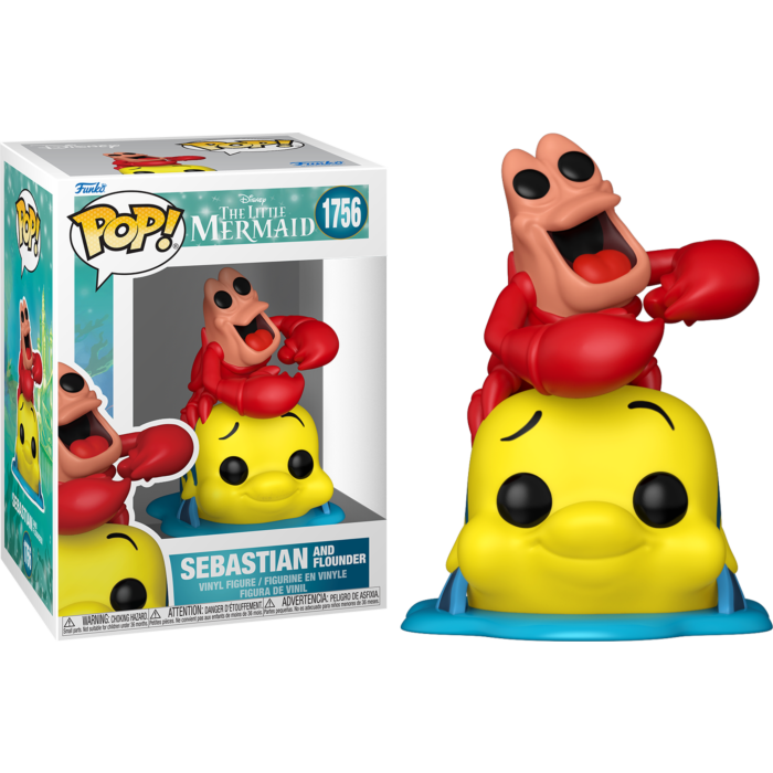 Funko Pop! The Little Mermaid (1989) - Sebastian and Flounder #1756 - Real Pop Mania
